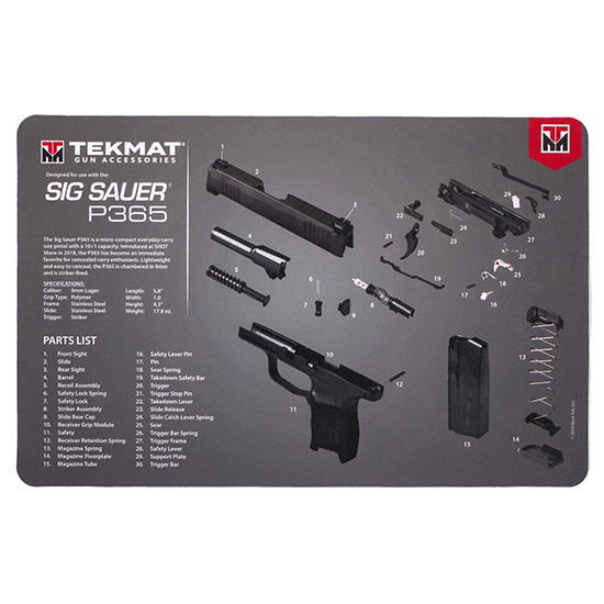 TEKMAT GUN CLEANING MAT SIG P365 - Sale